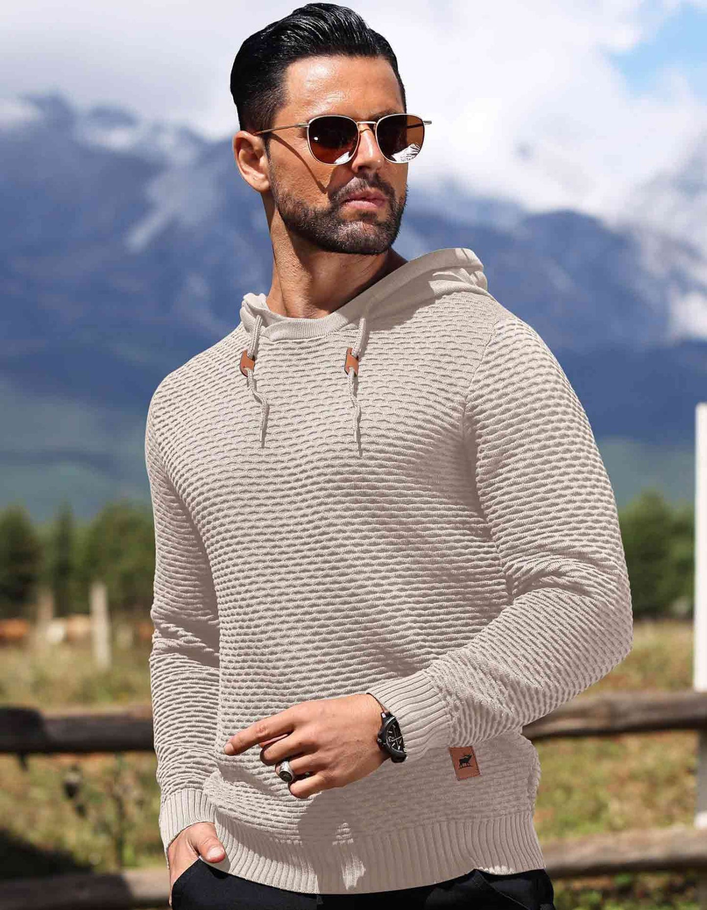 AeroEye Solid Knit Hoodie