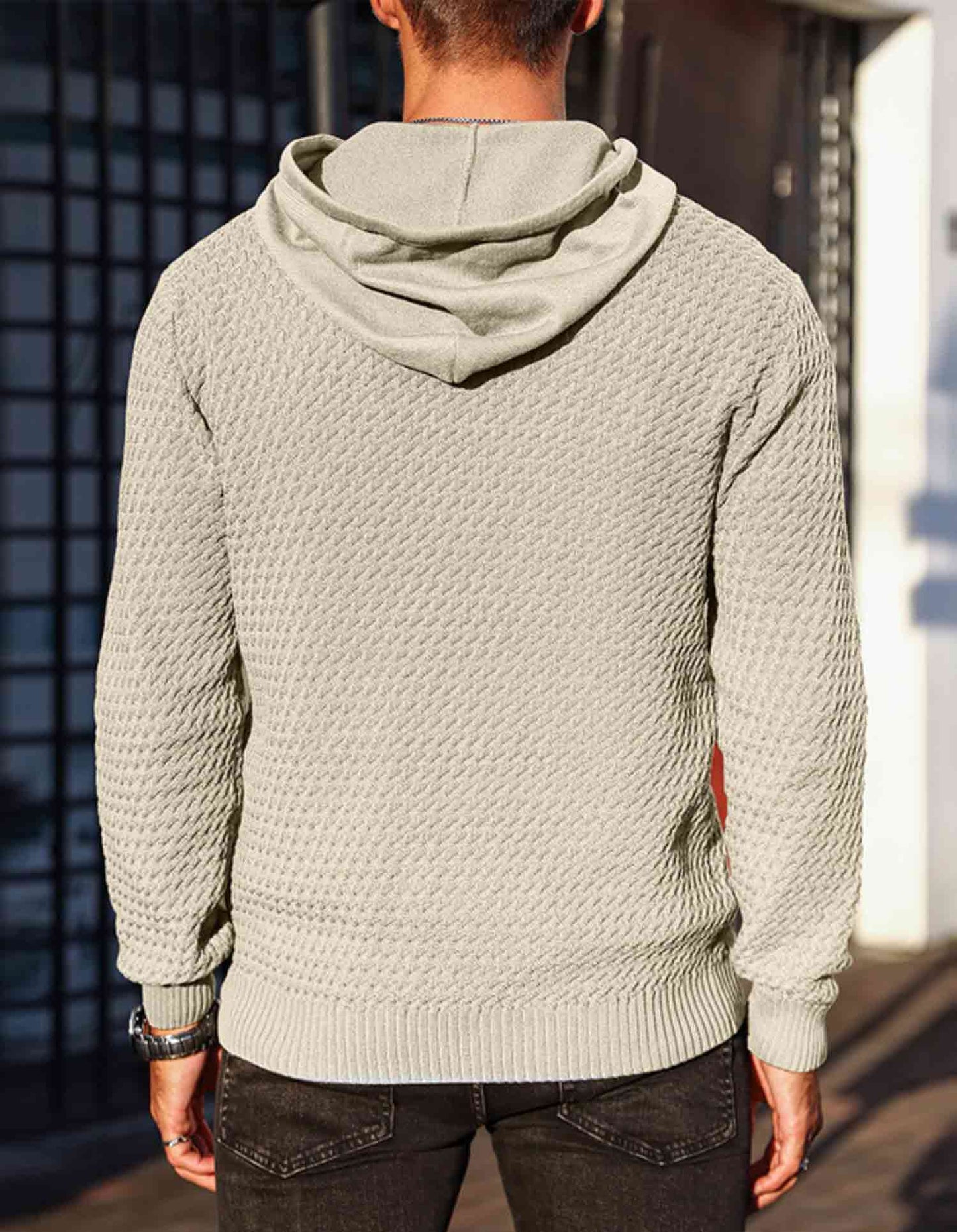 NordicTwill Solid Knitted Hoodie