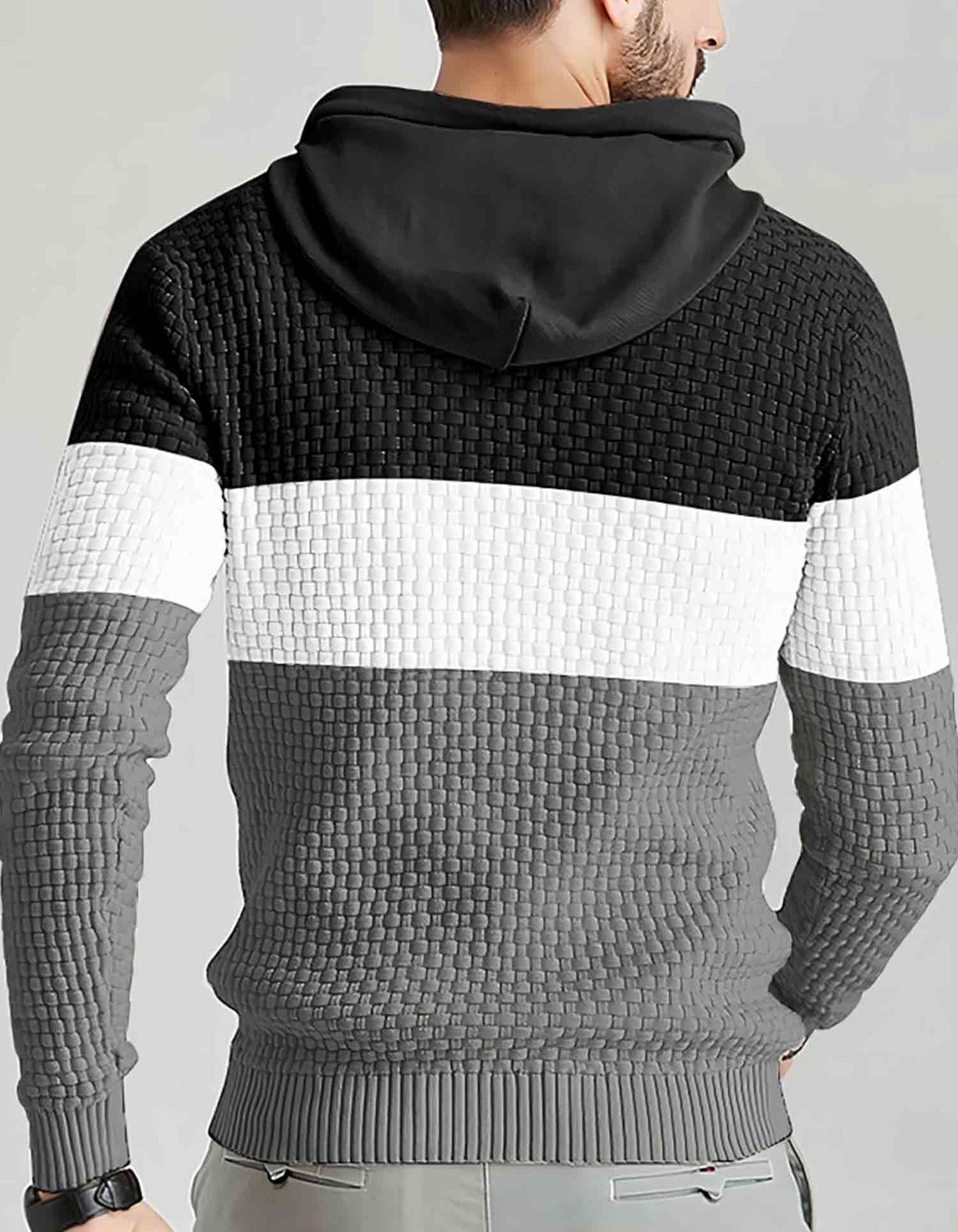 AirWaffle Tricolor Knit Hoodie