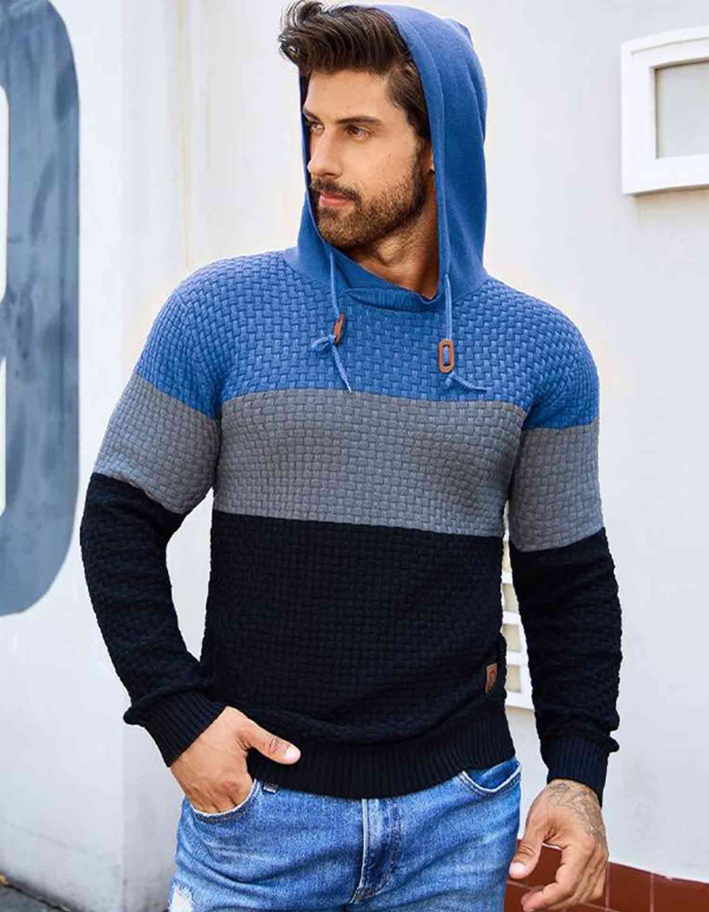 AirWaffle Tricolor Knit Hoodie