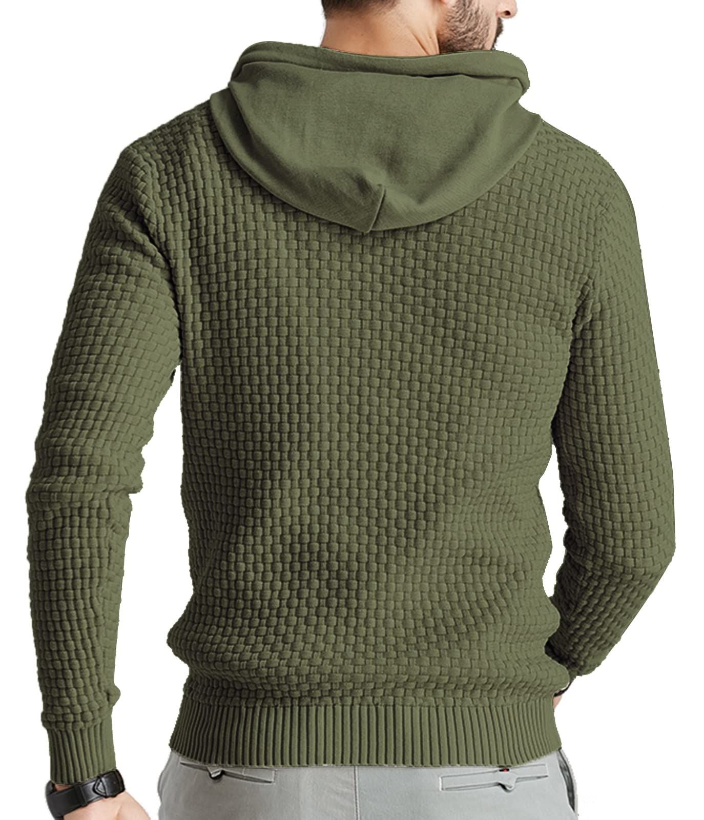 AirWaffle Solid Knitted Hoodie