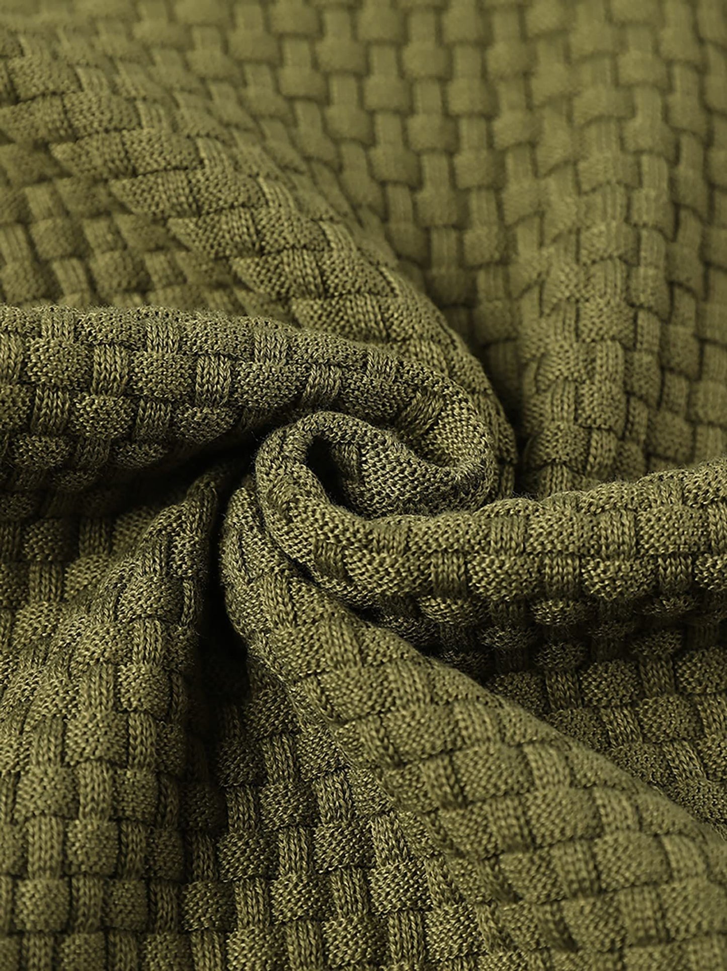 AirWaffle Solid Knitted Hoodie