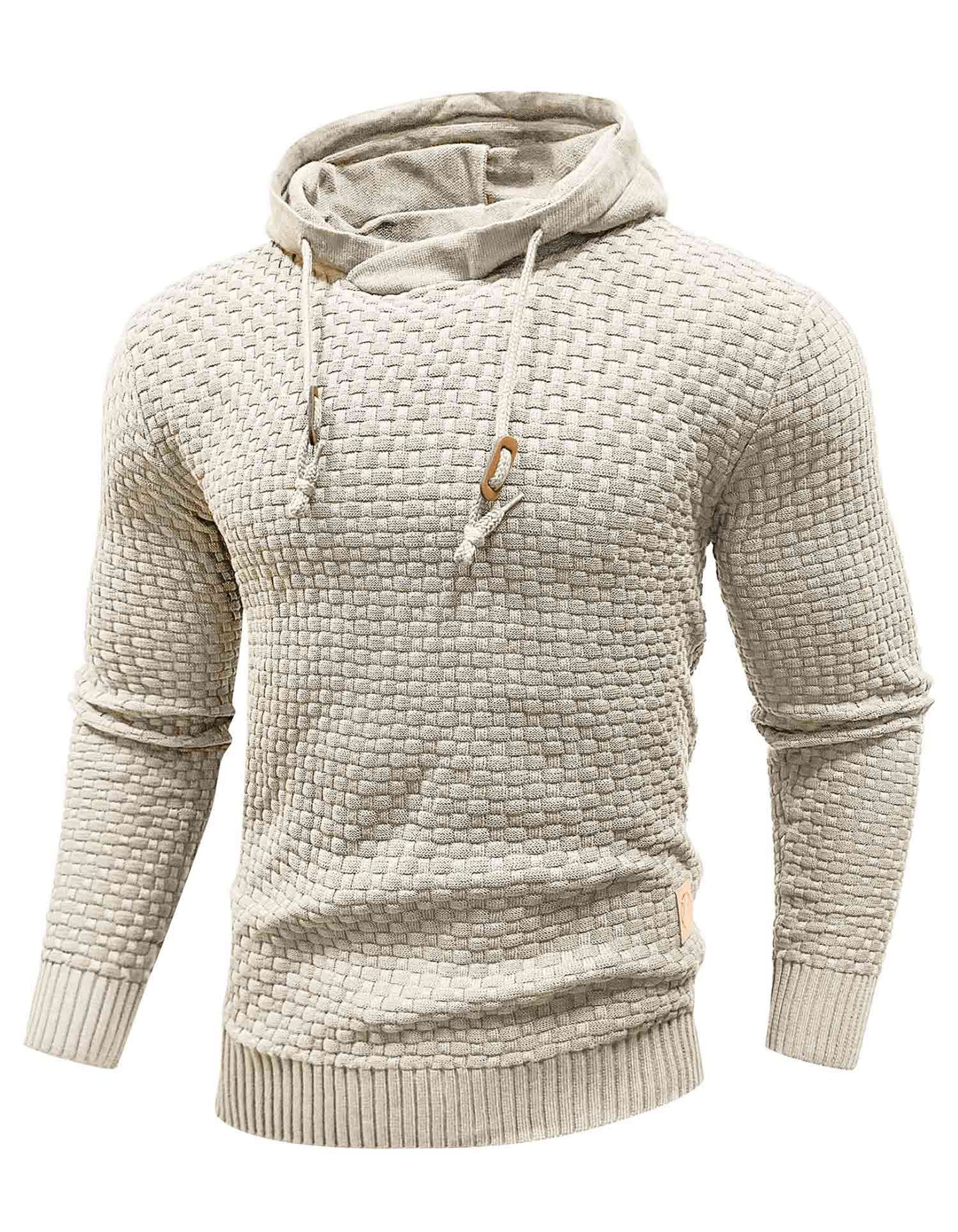 AirWaffle Solid Knitted Hoodie
