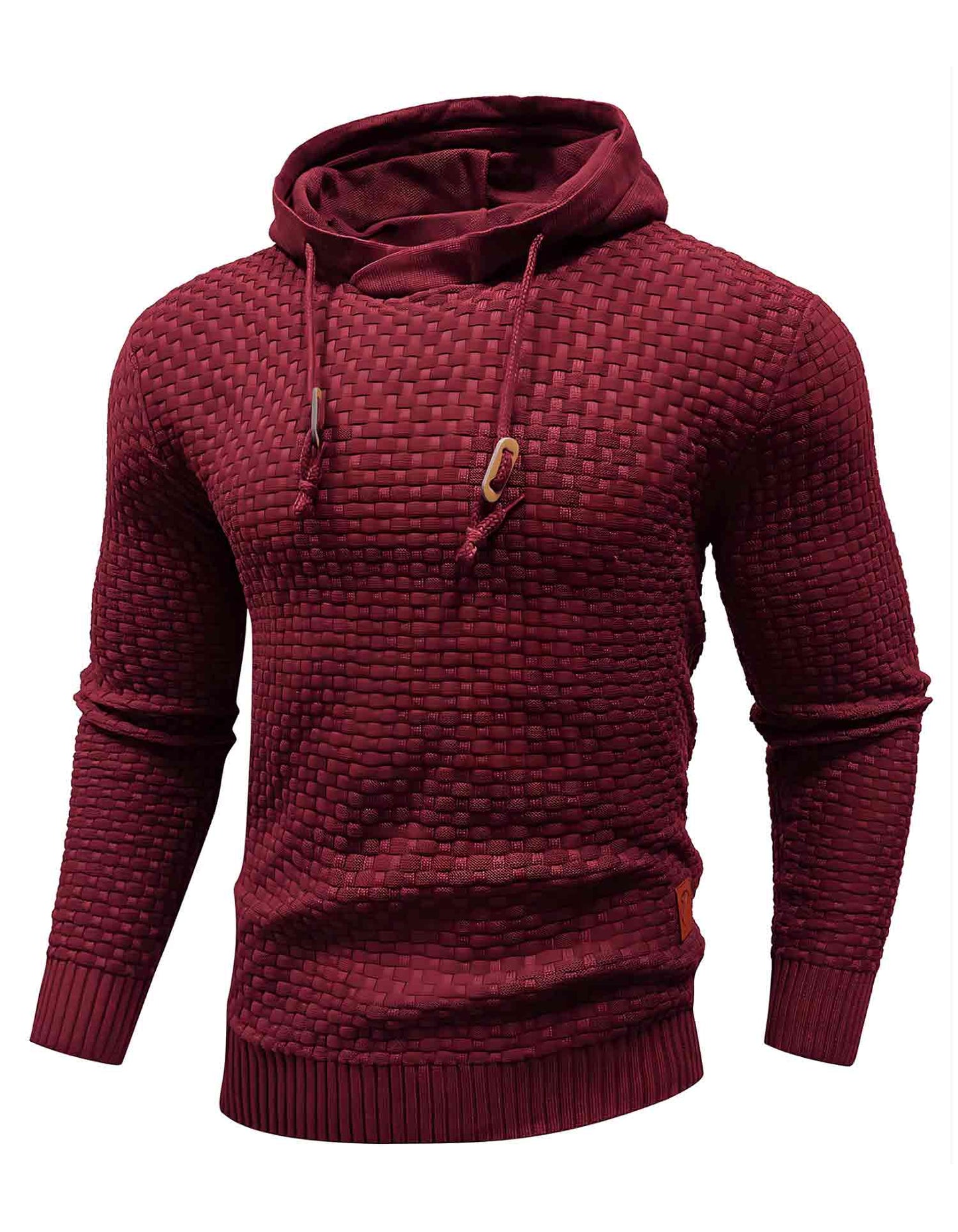 AirWaffle Solid Knitted Hoodie