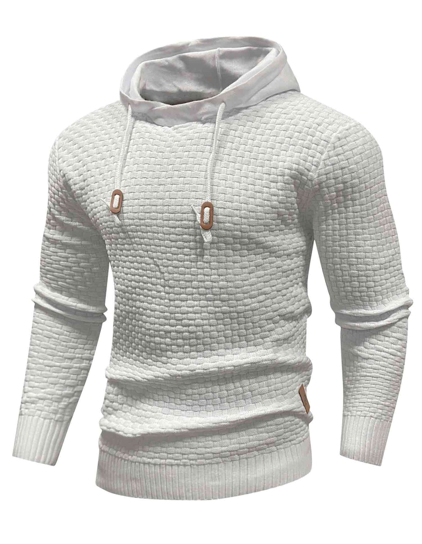 AirWaffle Solid Knitted Hoodie