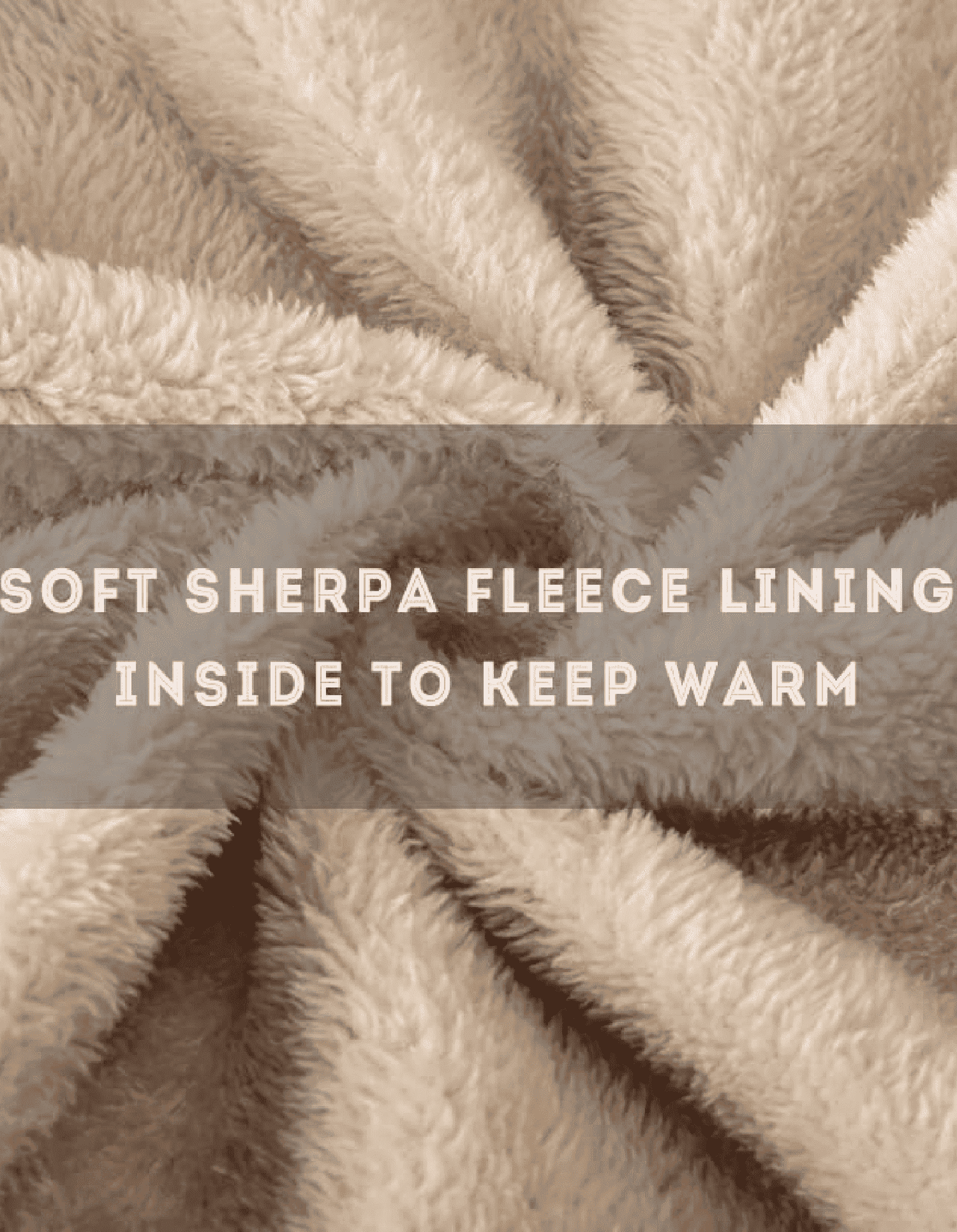 Sherpa-Lined Hooded Plaid Jacket
