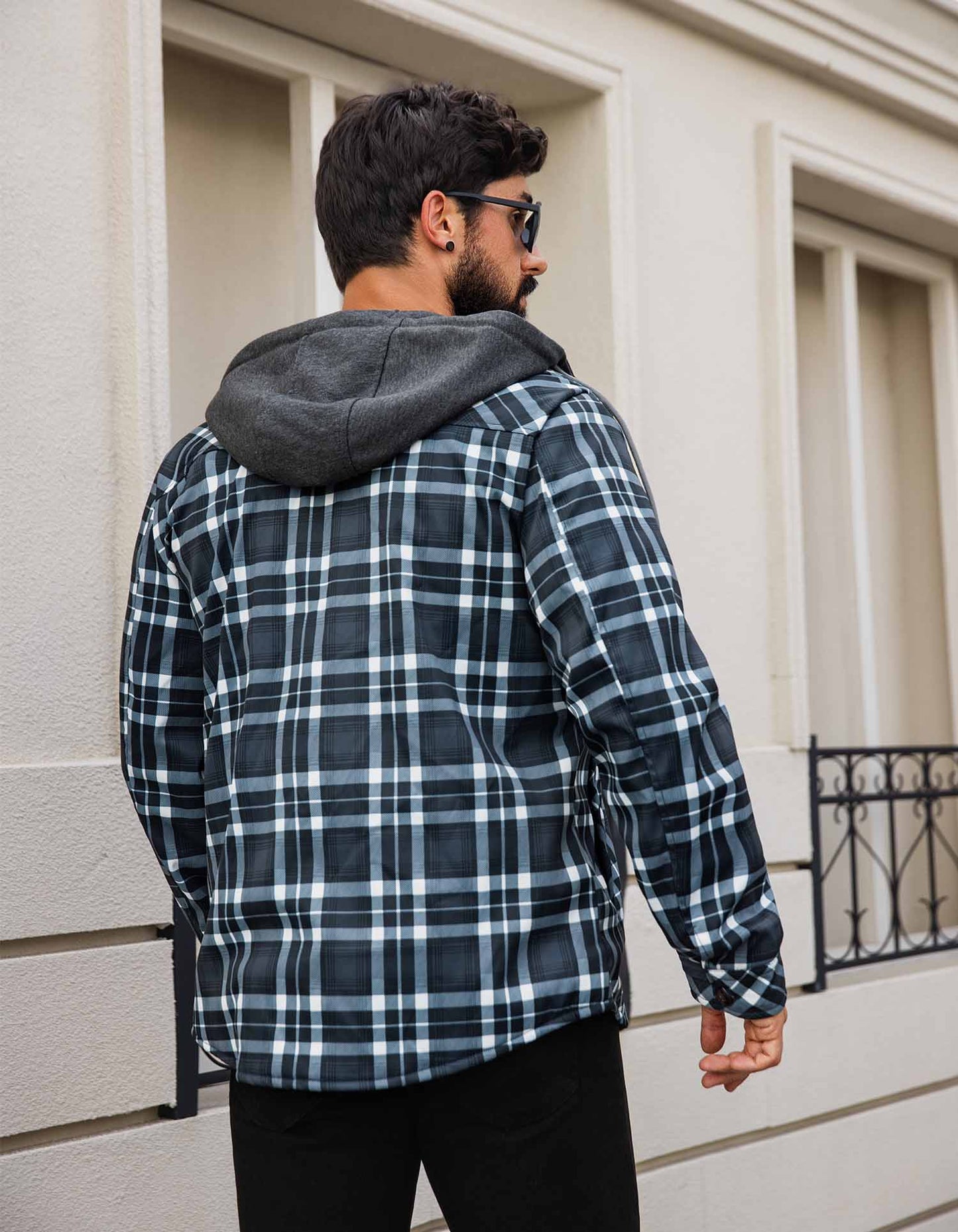Plaid Hooded Jacket
