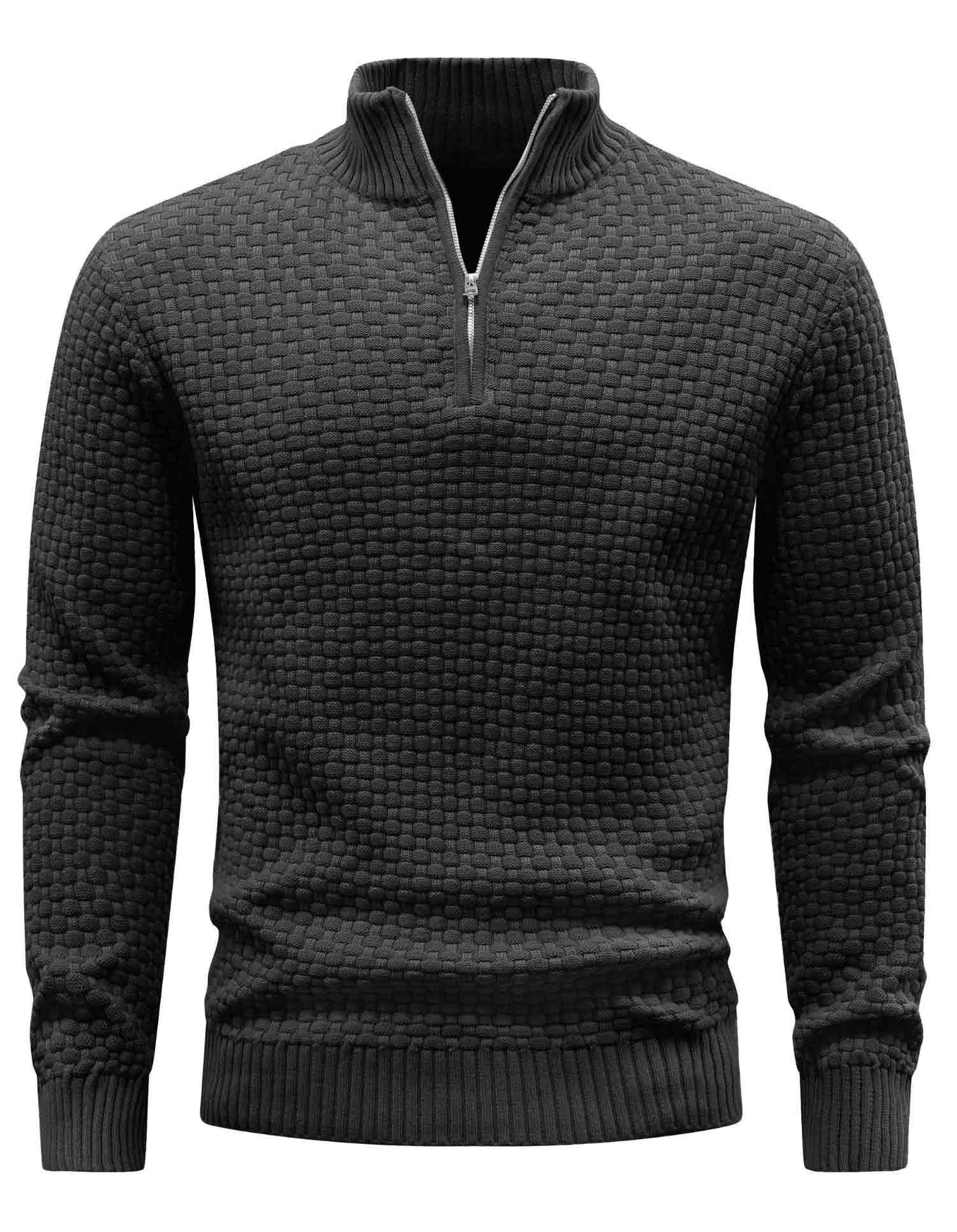 AirWaffle Turtleneck Quarter Zip Sweater