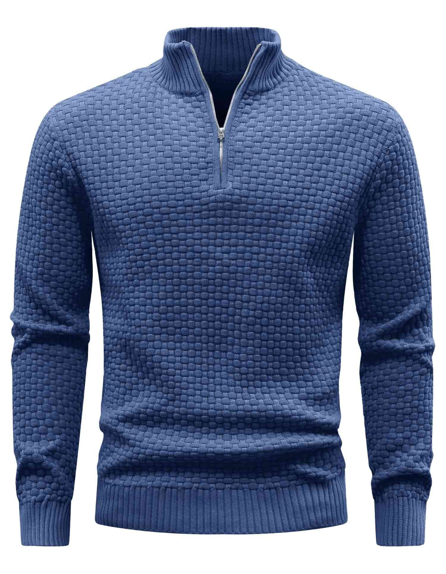 AirWaffle Turtleneck Quarter Zip Sweater