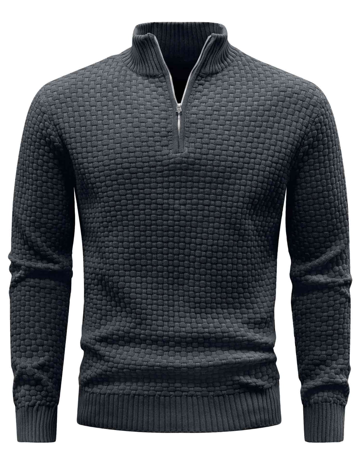 AirWaffle Turtleneck Quarter Zip Sweater