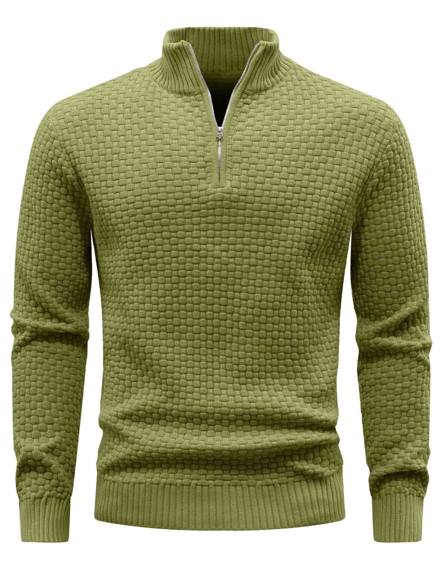 AirWaffle Turtleneck Quarter Zip Sweater