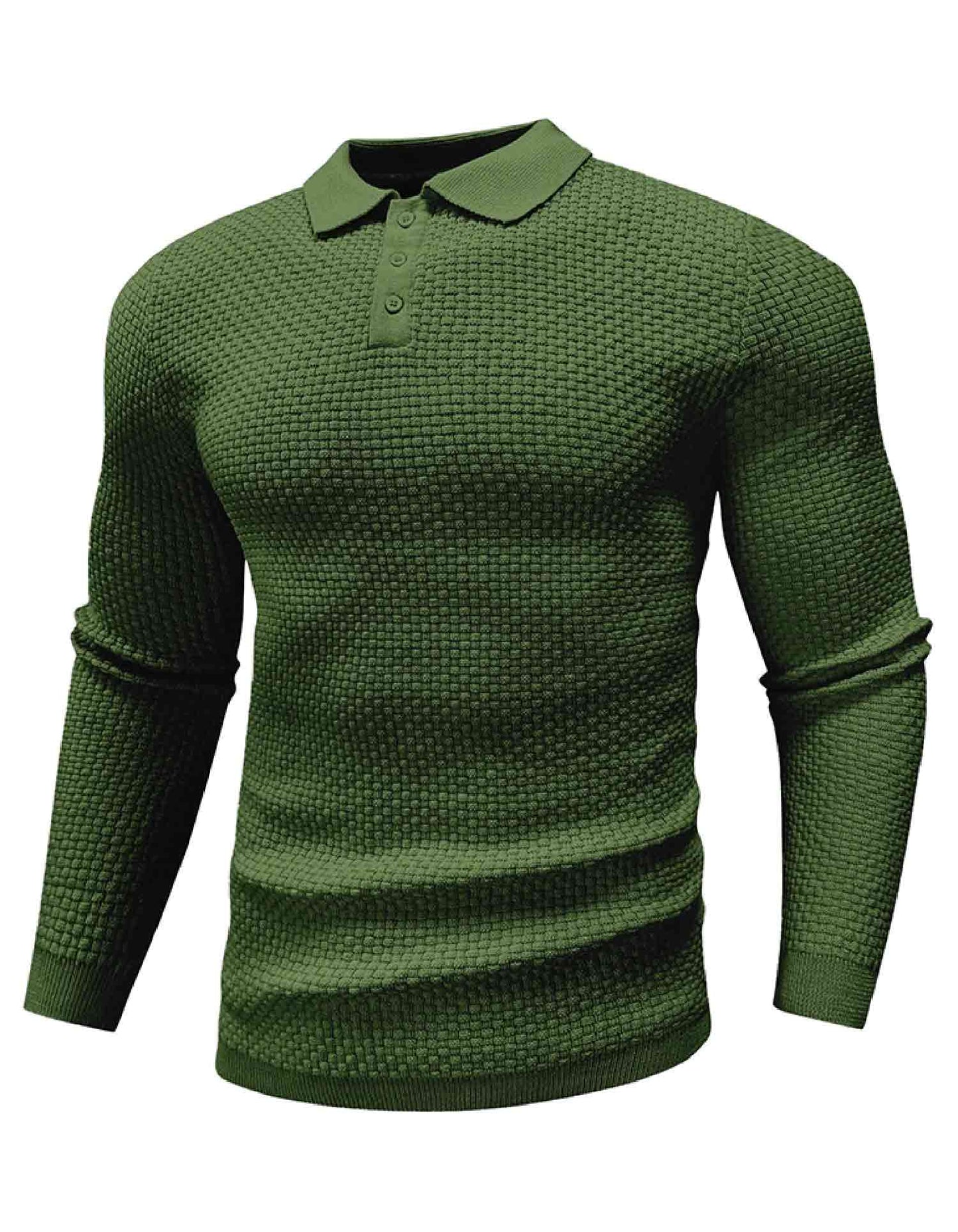 AirWaffle Knit Polo Sweater
