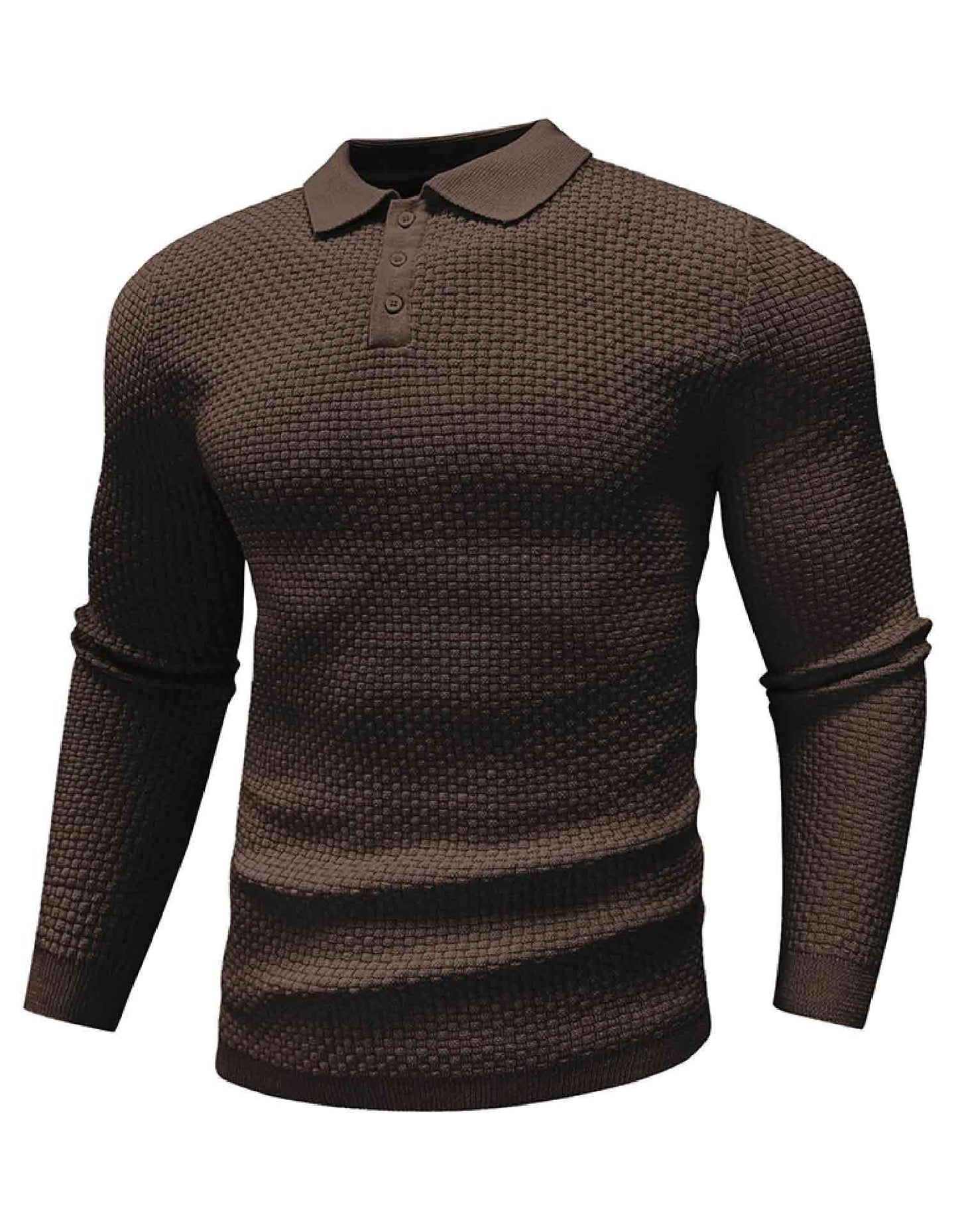 AirWaffle Knit Polo Sweater