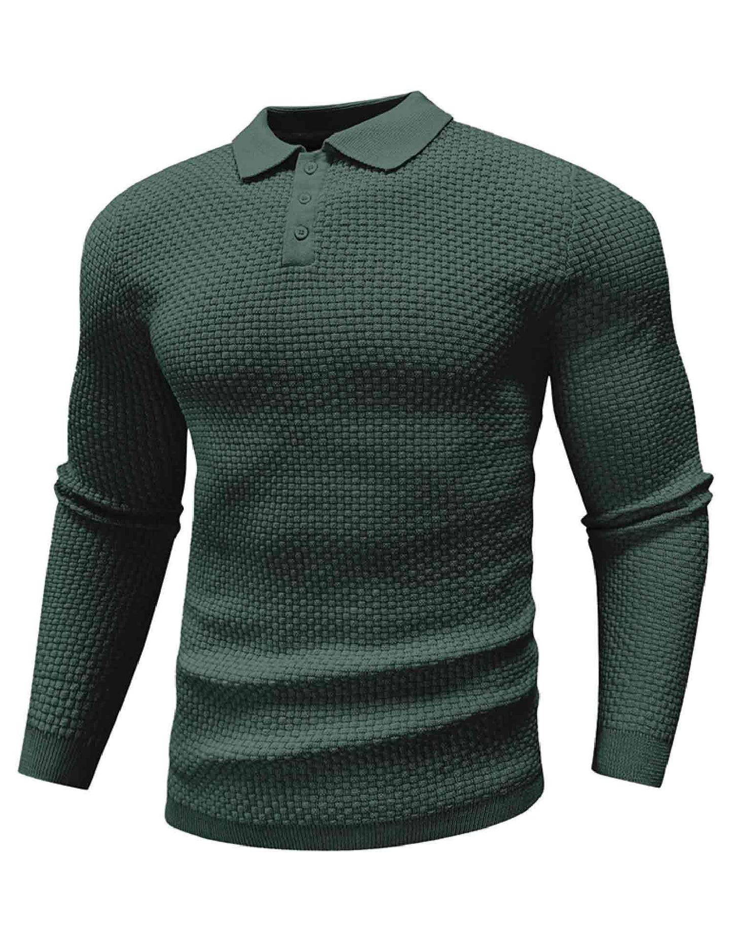 AirWaffle Knit Polo Sweater