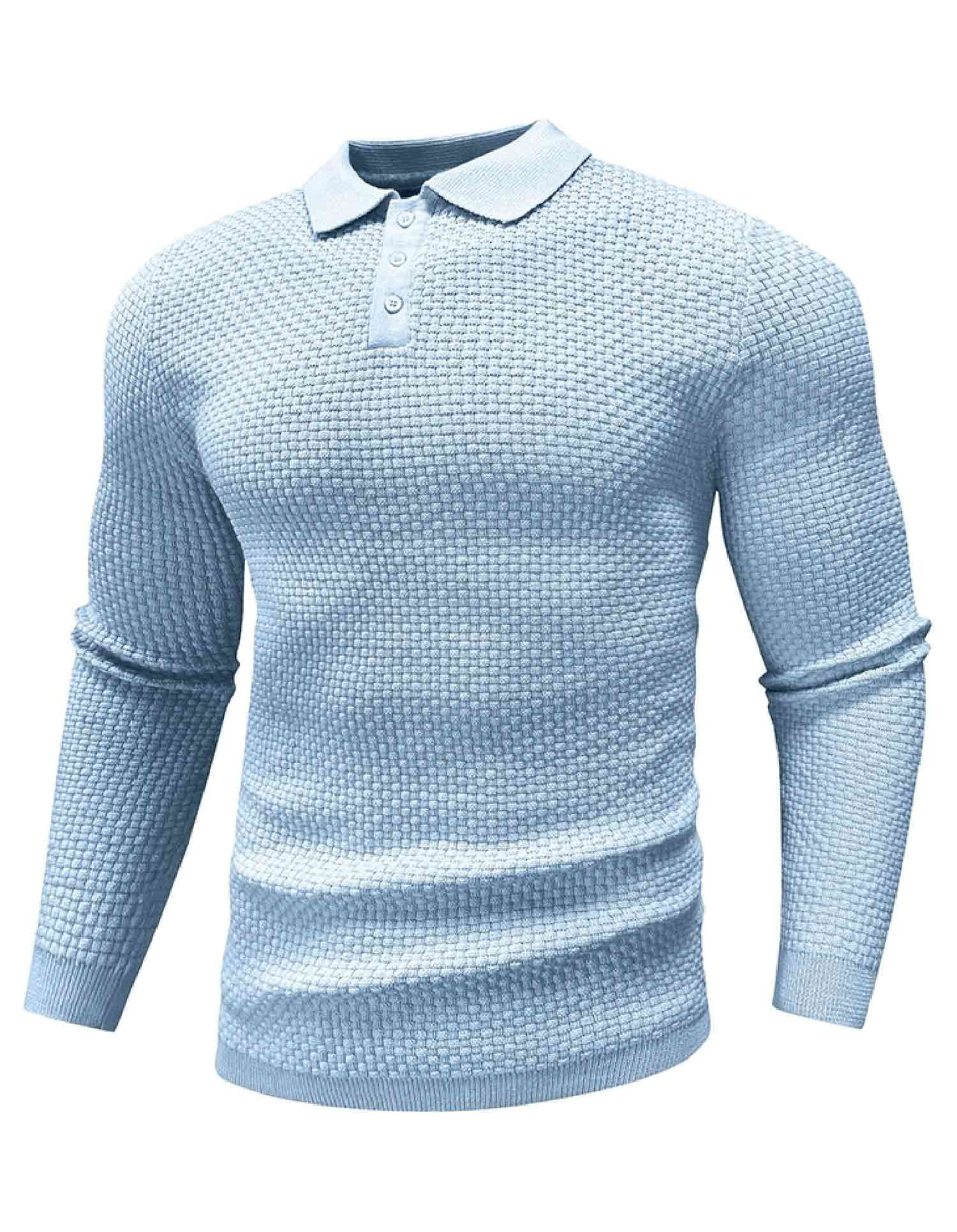 AirWaffle Knit Polo Sweater