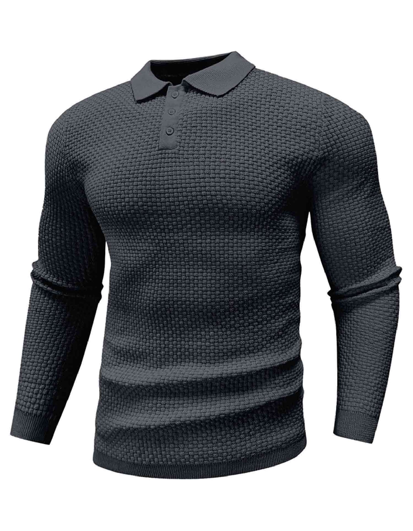AirWaffle Knit Polo Sweater