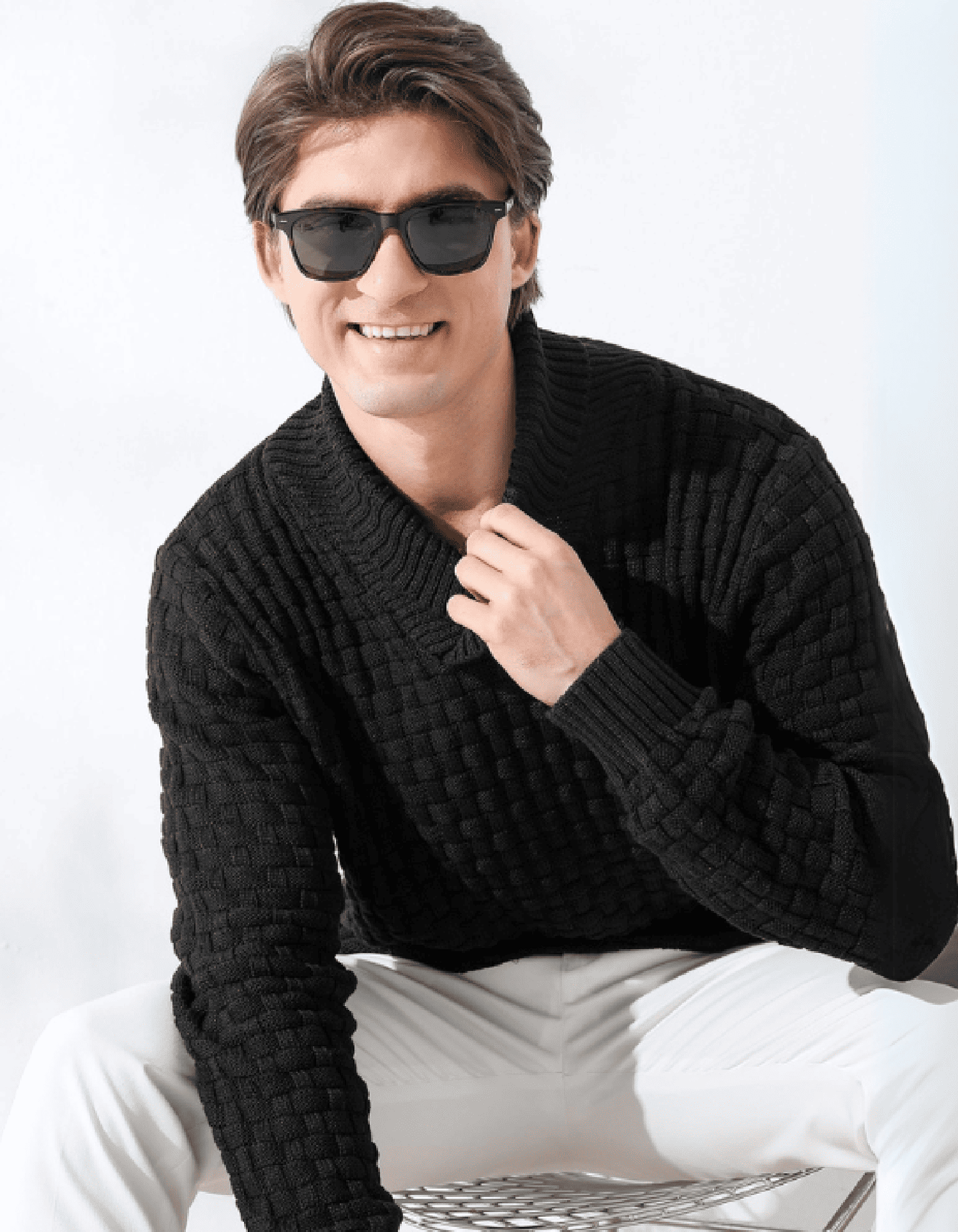TerraStitch Turtleneck Knit Sweater