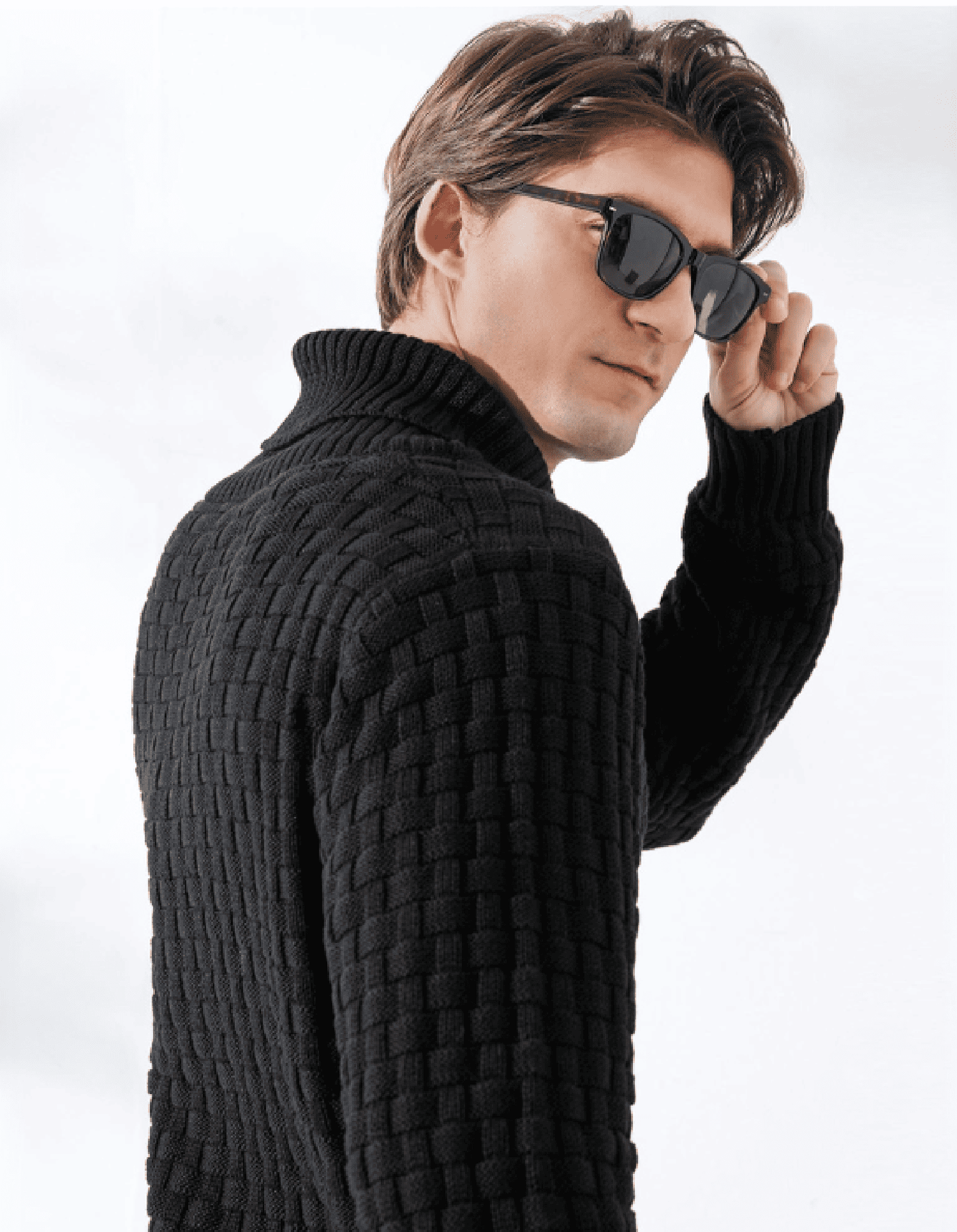 TerraStitch Turtleneck Knit Sweater