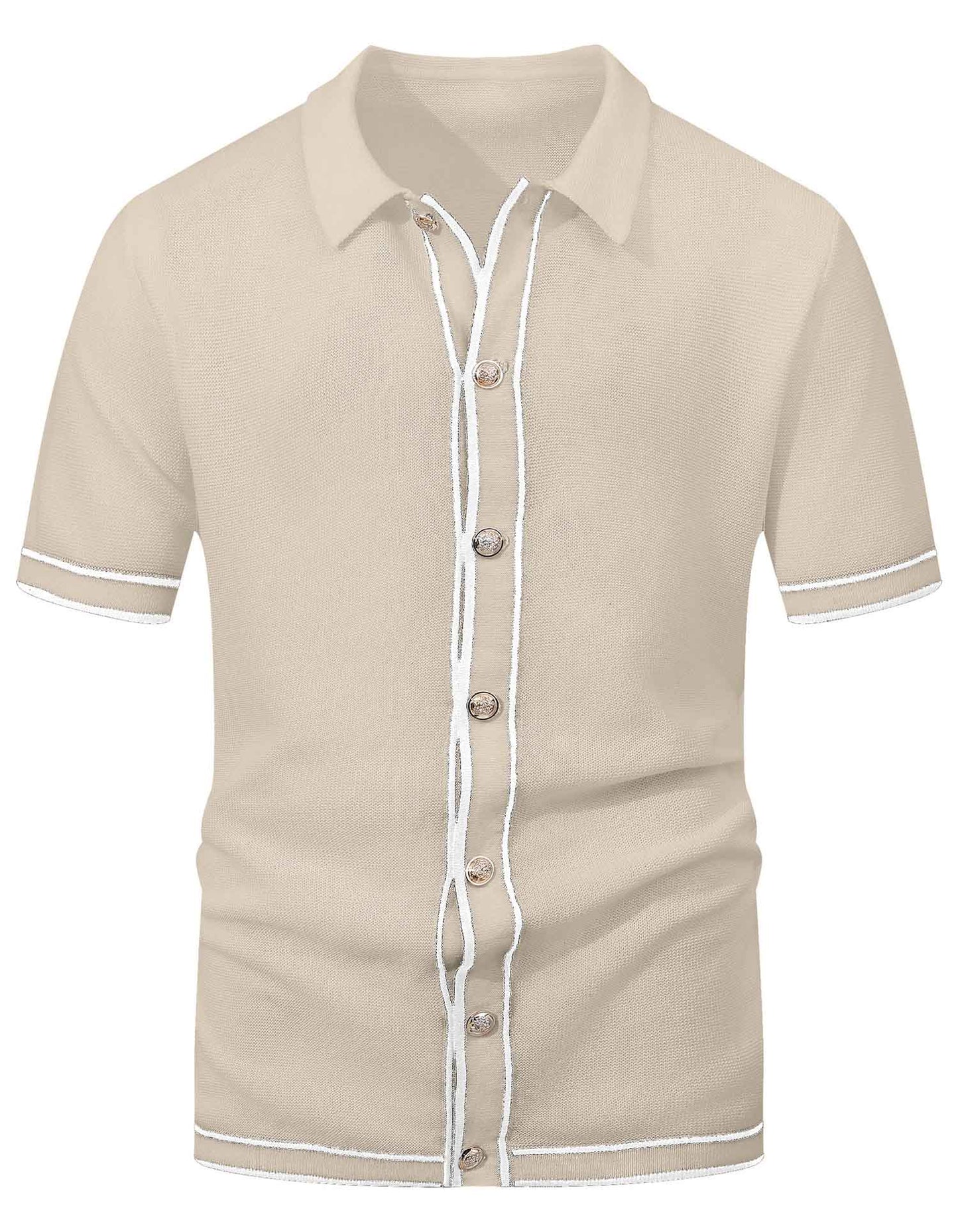 Contrast Trim Knit Polo