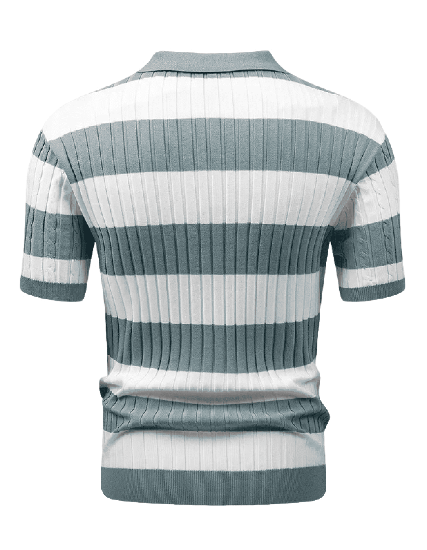 Striped Polo Knit Tee