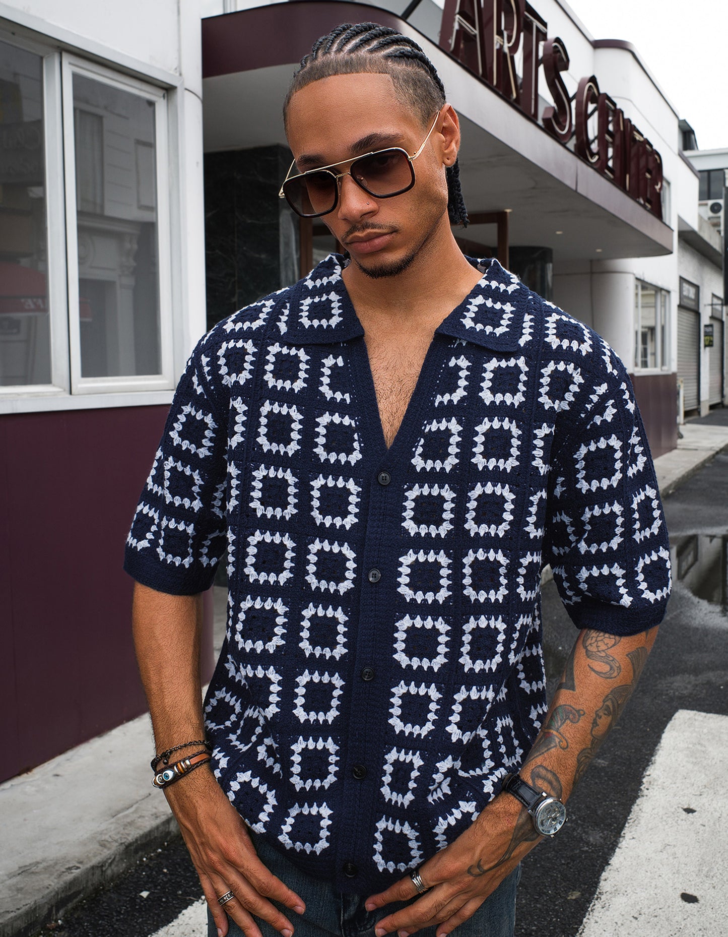 Breathable Knit Vacation Tee