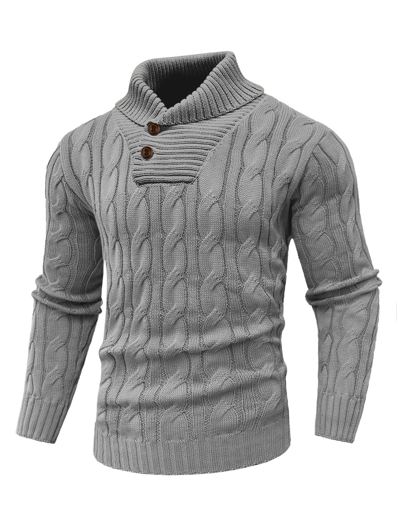 Zaitun Men's Turtleneck Sweater Fisherman Style Cable Knit Pullover Warm Long Sleeve Lightweight Breathable Winter Sweater for Men Red