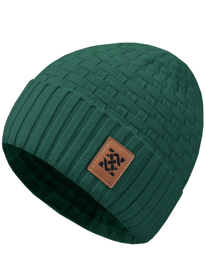 Zaitun Beanie Hats for Men and Women Winter Warm Waffle Knit Cap Comfort Thick Daily Rib Cap