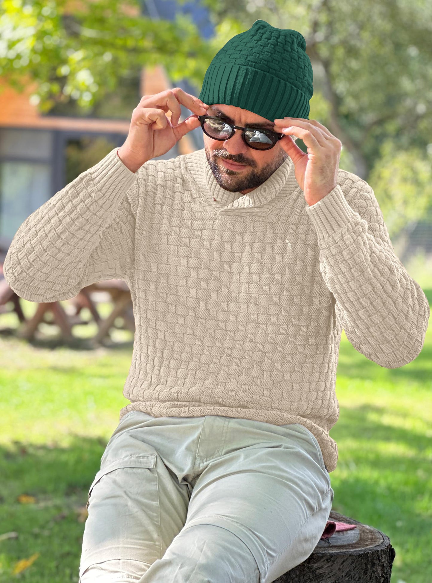 Zaitun Beanie Hats for Men and Women Winter Warm Waffle Knit Cap Comfort Thick Daily Rib Cap