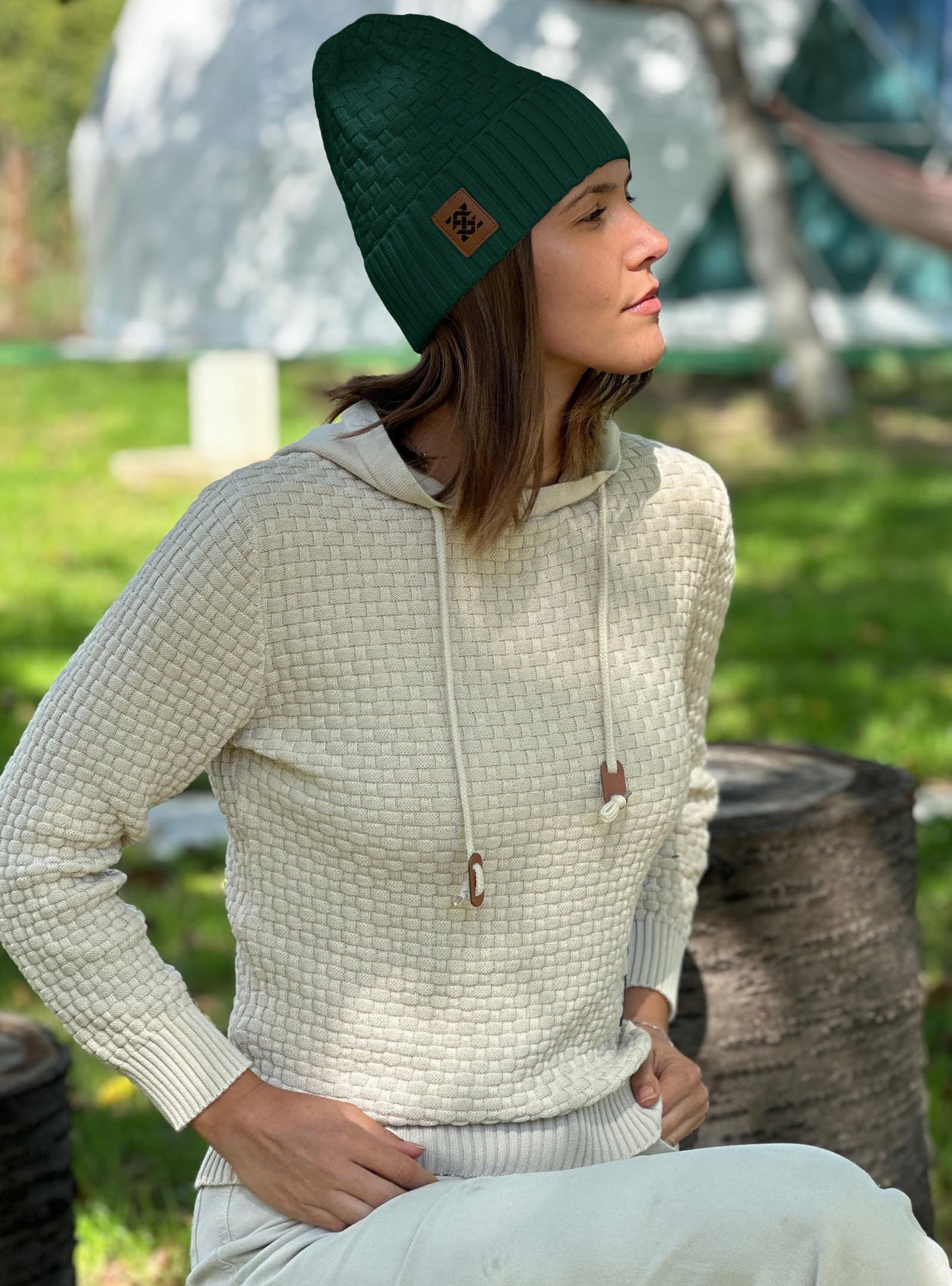 Zaitun Beanie Hats for Men and Women Winter Warm Waffle Knit Cap Comfort Thick Daily Rib Cap