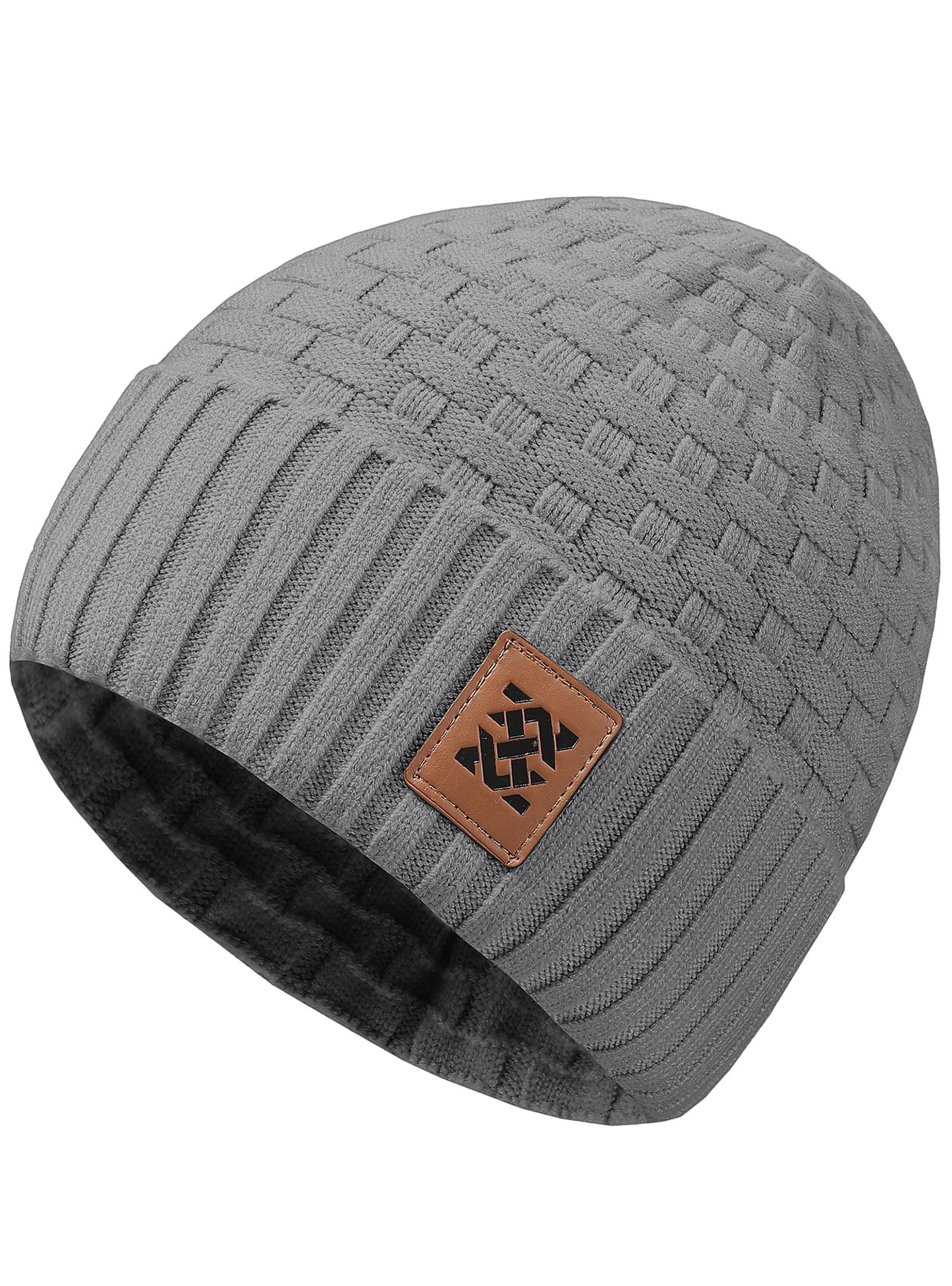 Zaitun Beanie Hats for Men and Women Winter Warm Waffle Knit Cap Comfort Thick Daily Rib Cap