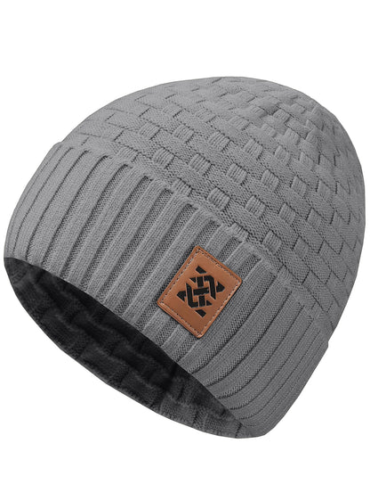 Zaitun Beanie Hats for Men and Women Winter Warm Waffle Knit Cap Comfort Thick Daily Rib Cap