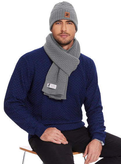 Zaitun Beanie Hats for Men and Women Winter Warm Waffle Knit Cap Comfort Thick Daily Rib Cap