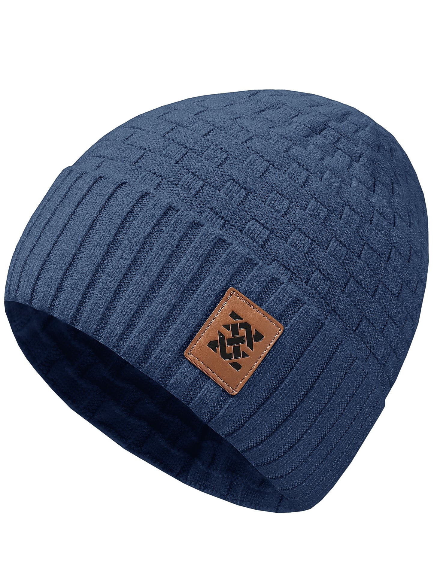 Zaitun Beanie Hats for Men and Women Winter Warm Waffle Knit Cap Comfort Thick Daily Rib Cap