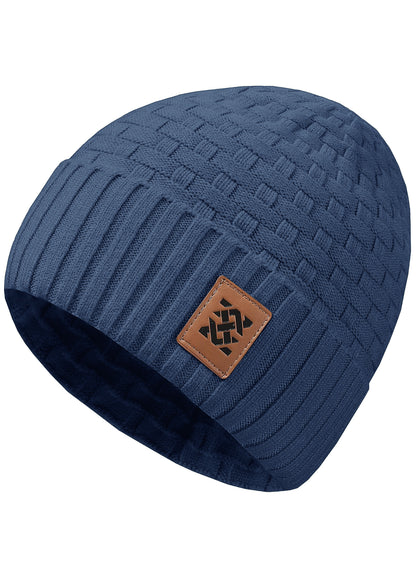 Zaitun Beanie Hats for Men and Women Winter Warm Waffle Knit Cap Comfort Thick Daily Rib Cap