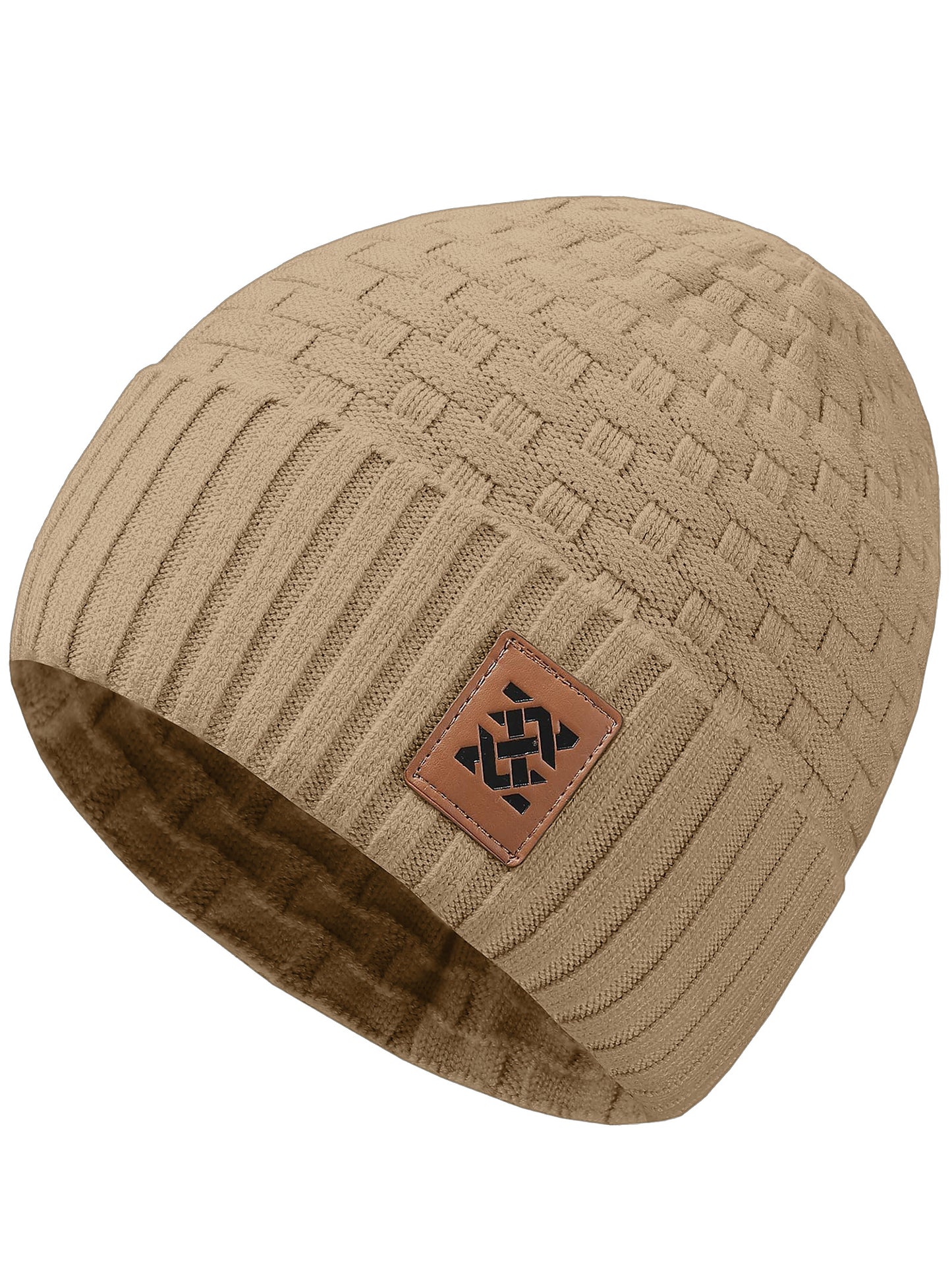 Zaitun Beanie Hats for Men and Women Winter Warm Waffle Knit Cap Comfort Thick Daily Rib Cap