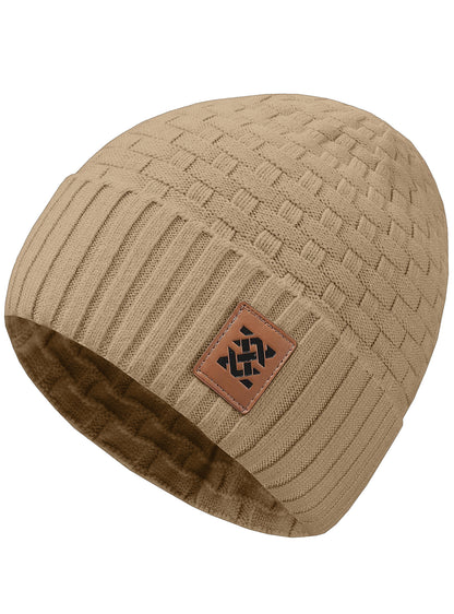 Zaitun Beanie Hats for Men and Women Winter Warm Waffle Knit Cap Comfort Thick Daily Rib Cap