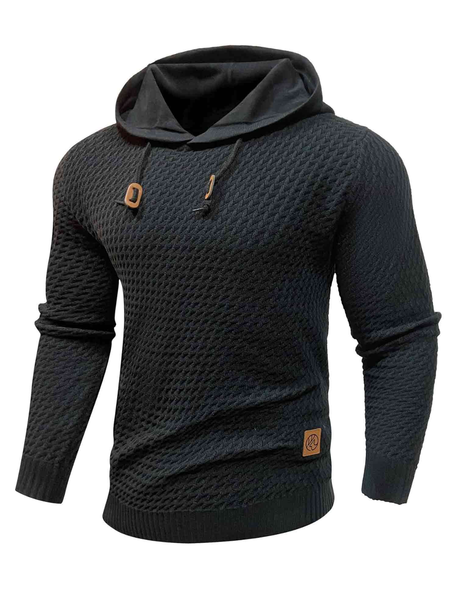 NordicTwill Solid Knitted Hoodie
