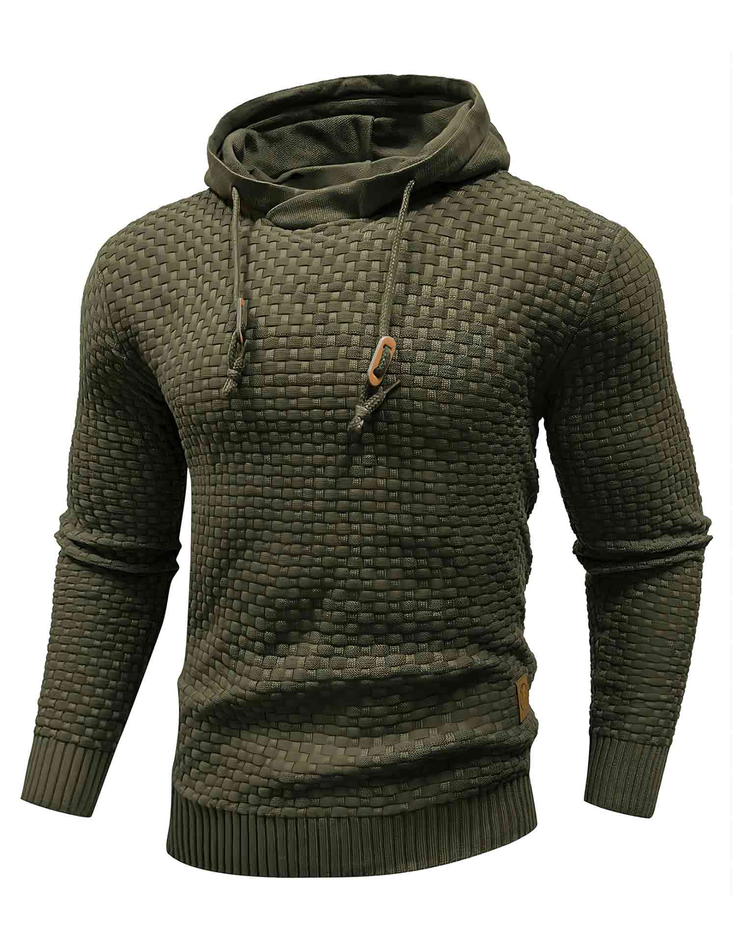 AirWaffle Solid Knitted Hoodie