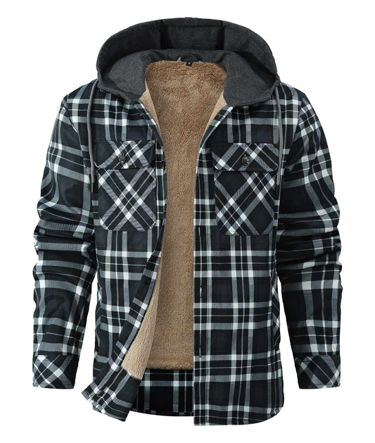 Plaid Hooded Jacket