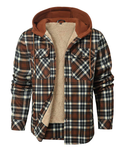Plaid Hooded Jacket