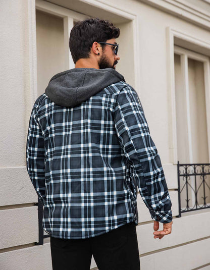 Plaid Hooded Jacket