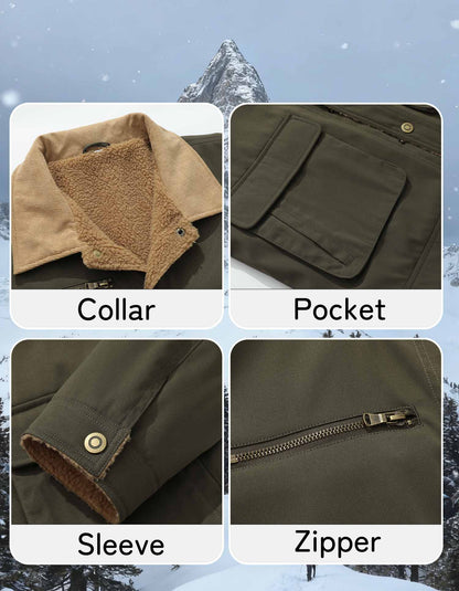 Sherpa-Lined Winter Jacket