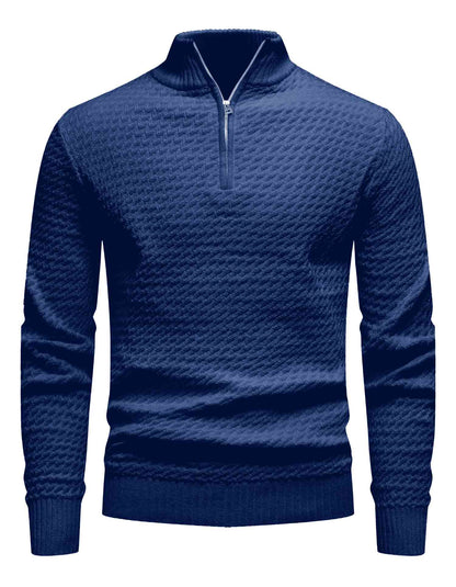 Turtleneck Quarter Zip Sweater
