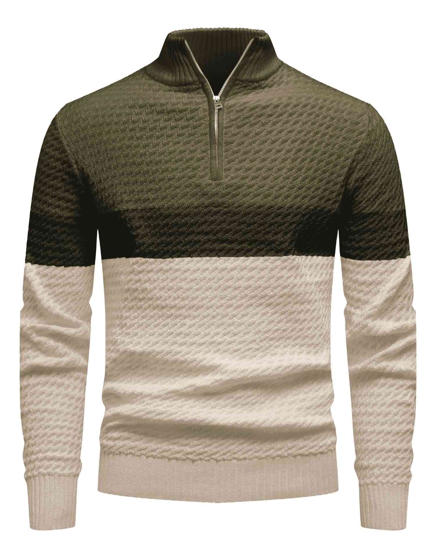 Turtleneck Quarter Zip Sweater