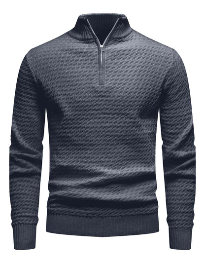 Turtleneck Quarter Zip Sweater