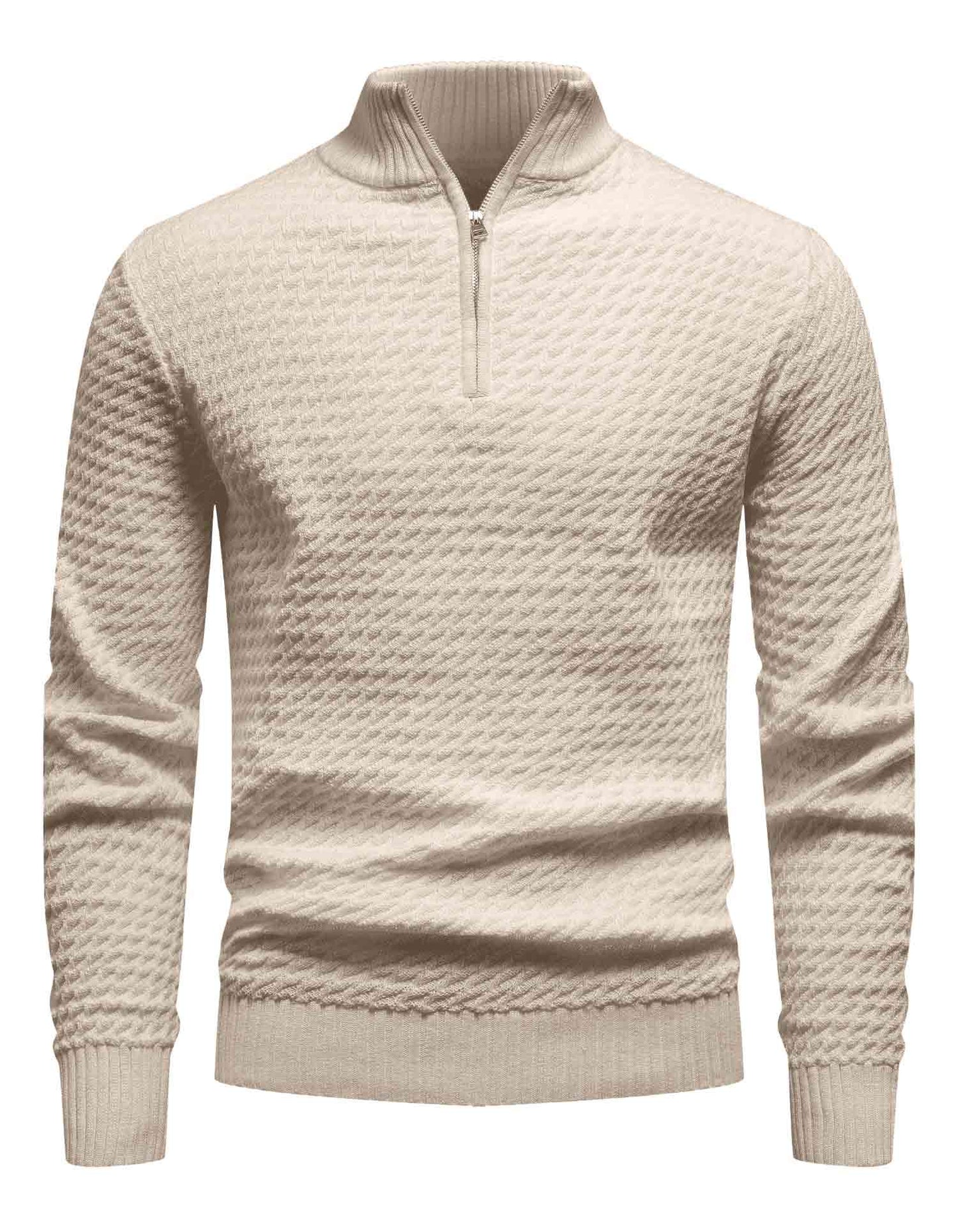 Turtleneck Quarter Zip Sweater
