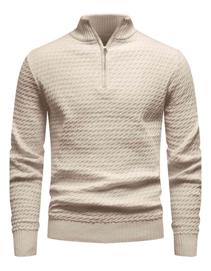 Turtleneck Quarter Zip Sweater