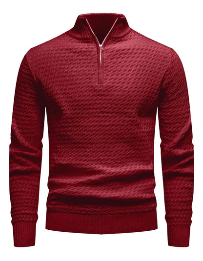 Turtleneck Quarter Zip Sweater