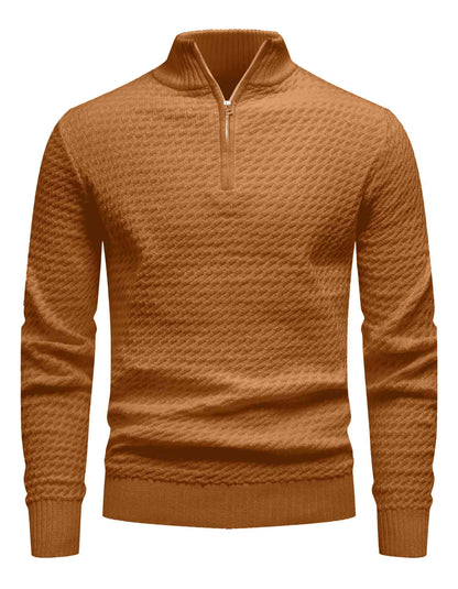Turtleneck Quarter Zip Sweater