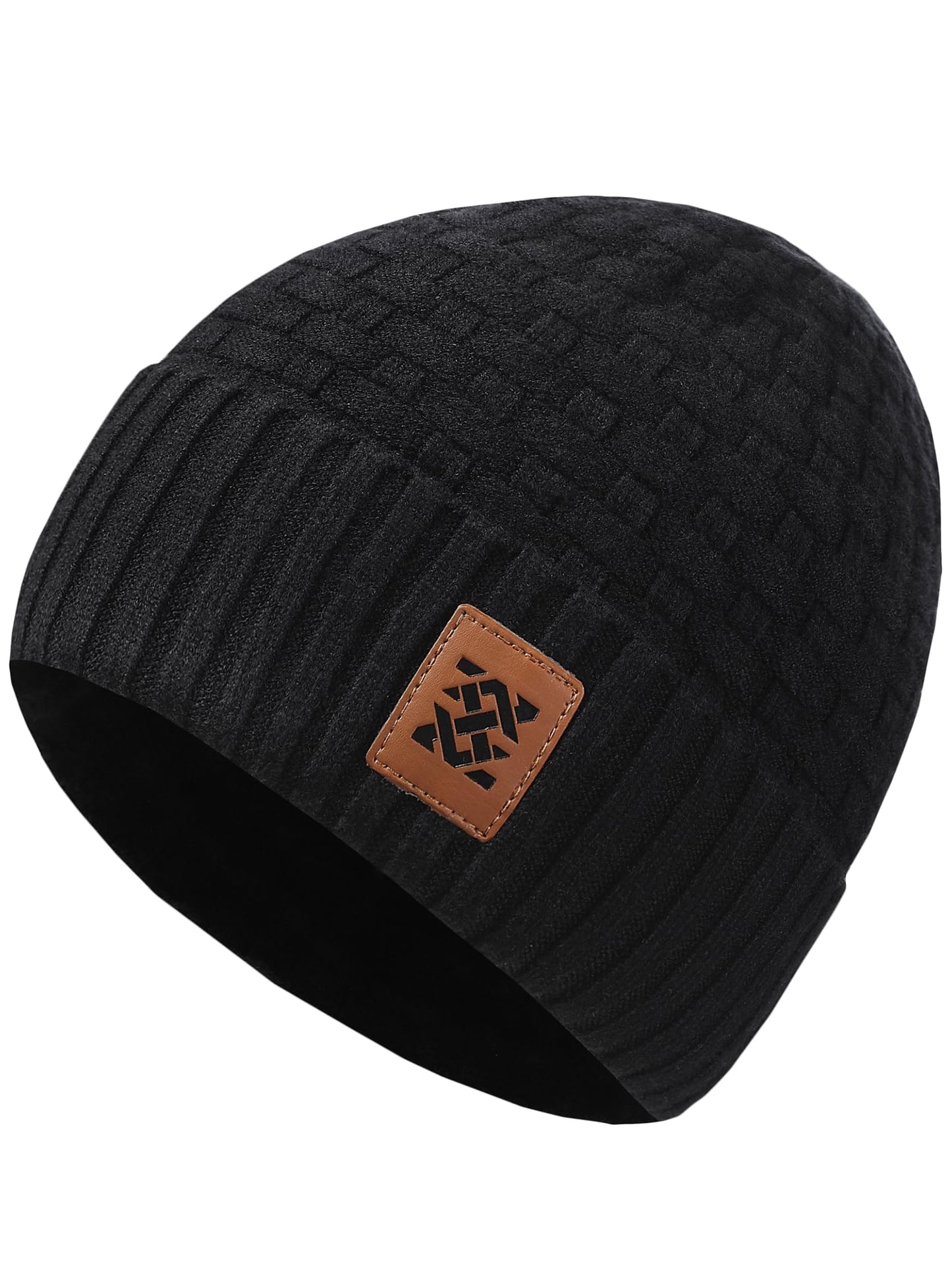Zaitun Beanie Hats for Men and Women Winter Warm Waffle Knit Cap Comfort Thick Daily Rib Cap
